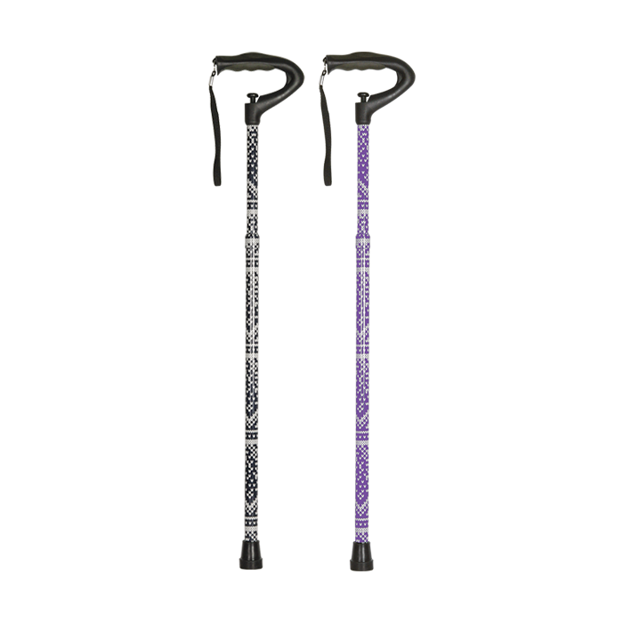 Canne aluminium réglable PRECISA coloris rose