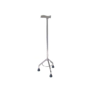 Canne tripode chrome réf. 251112, aide à la marche stable.