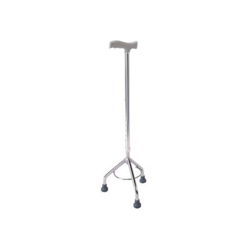 Canne tripode chrome réf. 251112, aide à la marche stable.